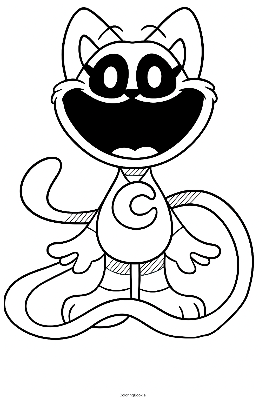 Página para colorir de DreamyCat