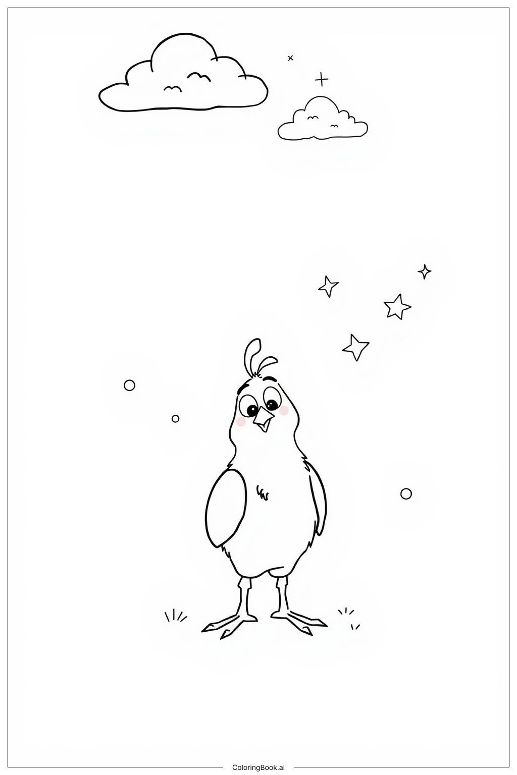  Chicken Little Adventure Coloring Page 