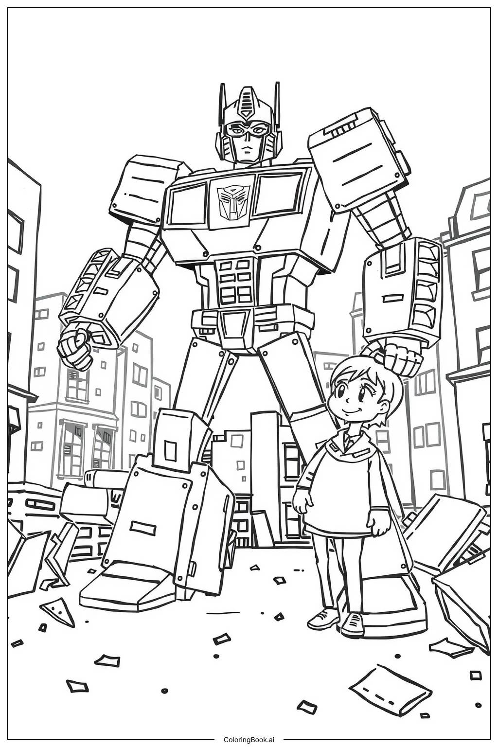 Transformers Robots In Disguise Transforming Coloring Page Free PDF 