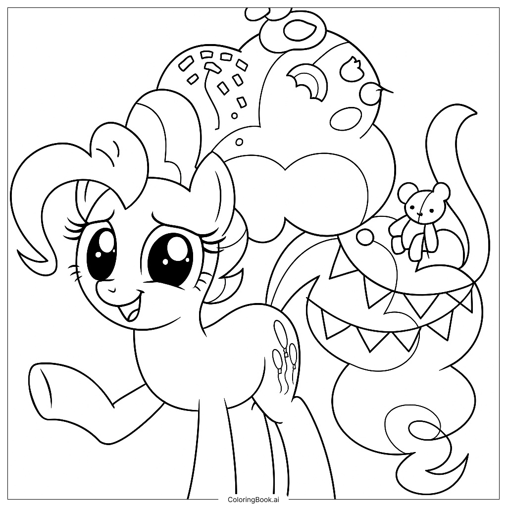  Trang tô màu Pinkie Pie Chi Tiết 
