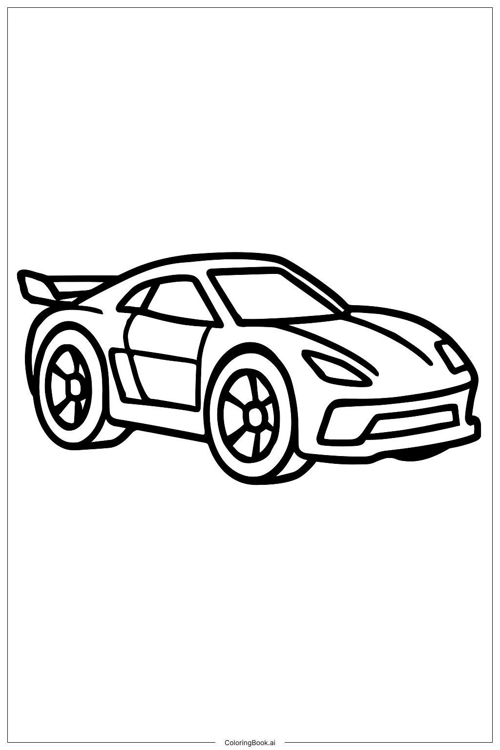  Easy Hot Wheels Sports Car Coloring Page 