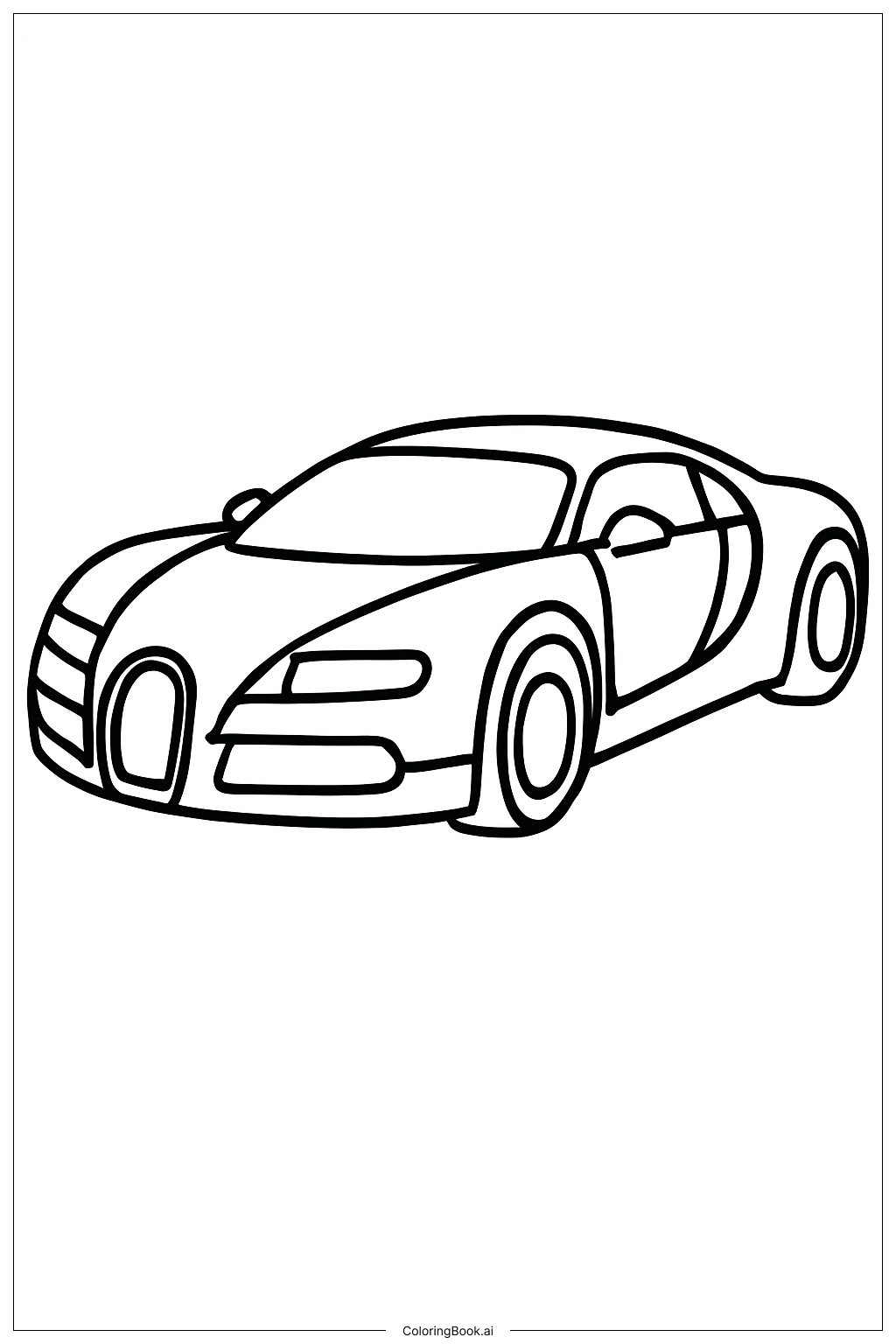  My Dream Bugatti Coloring Page 