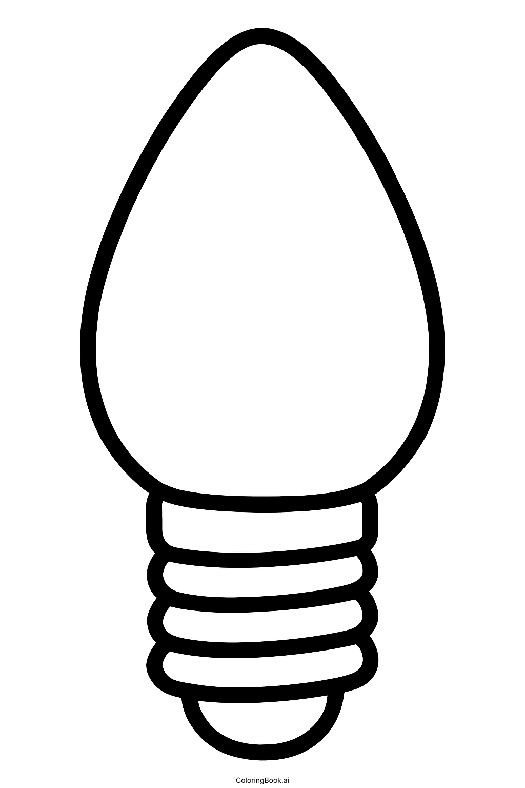  클래식 크리스마스 전구 색칠공부 페이지 