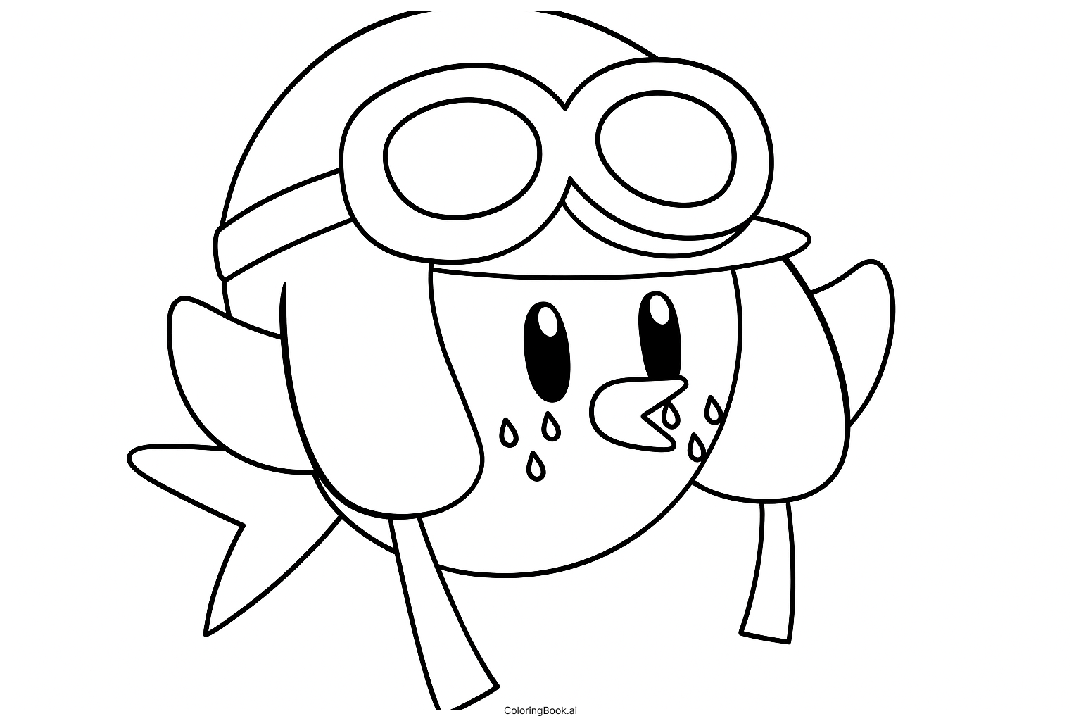  Bubblegum Bird Coloring Page 