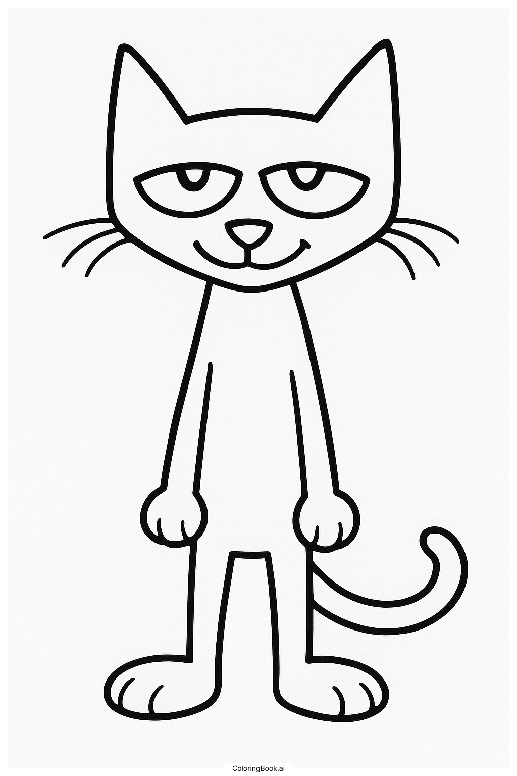 皮特猫的简单肖像