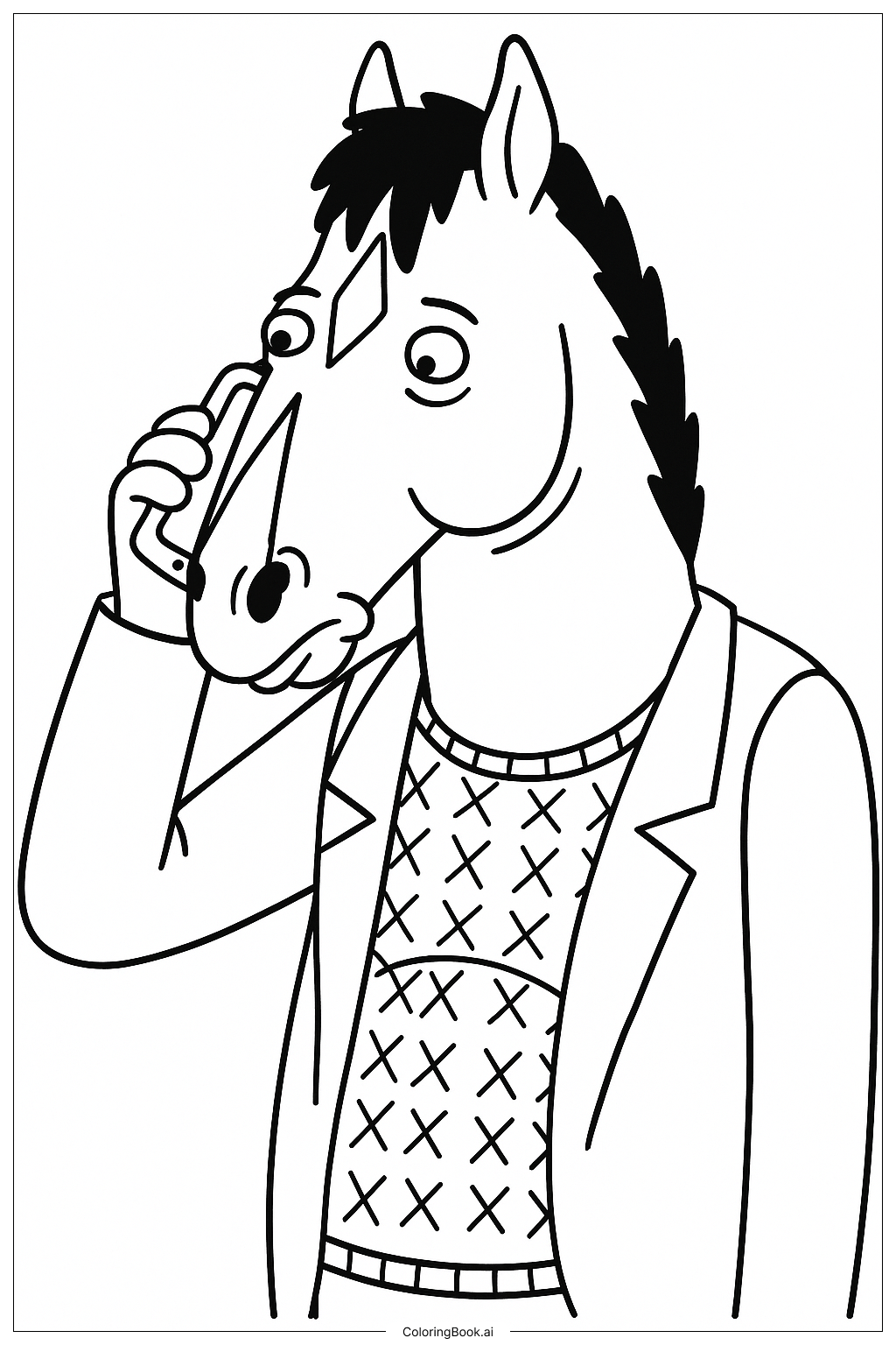 Page de coloriage Bojack Horseman