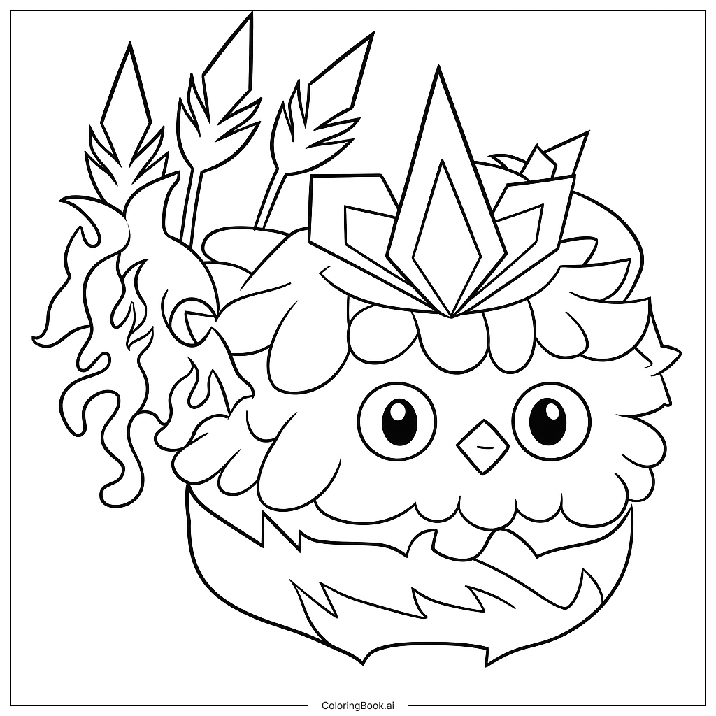 Phoenix Coloring Page