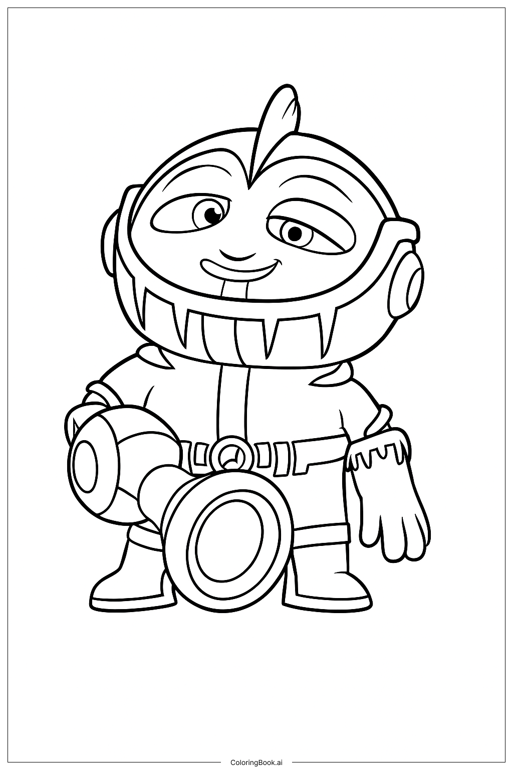 Página para colorir de Gloopet III