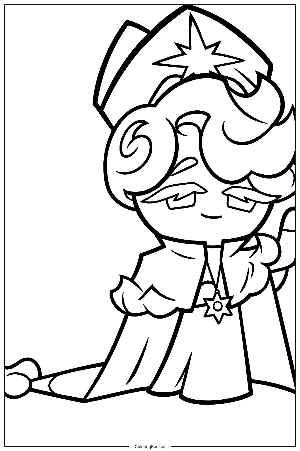  Página para colorear de Obispo Cream Cookie 
