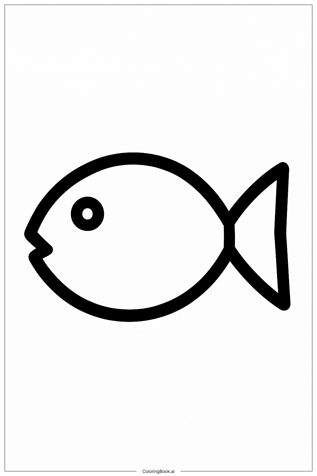  A Rosh Hashanah Fish Symbol著色頁 