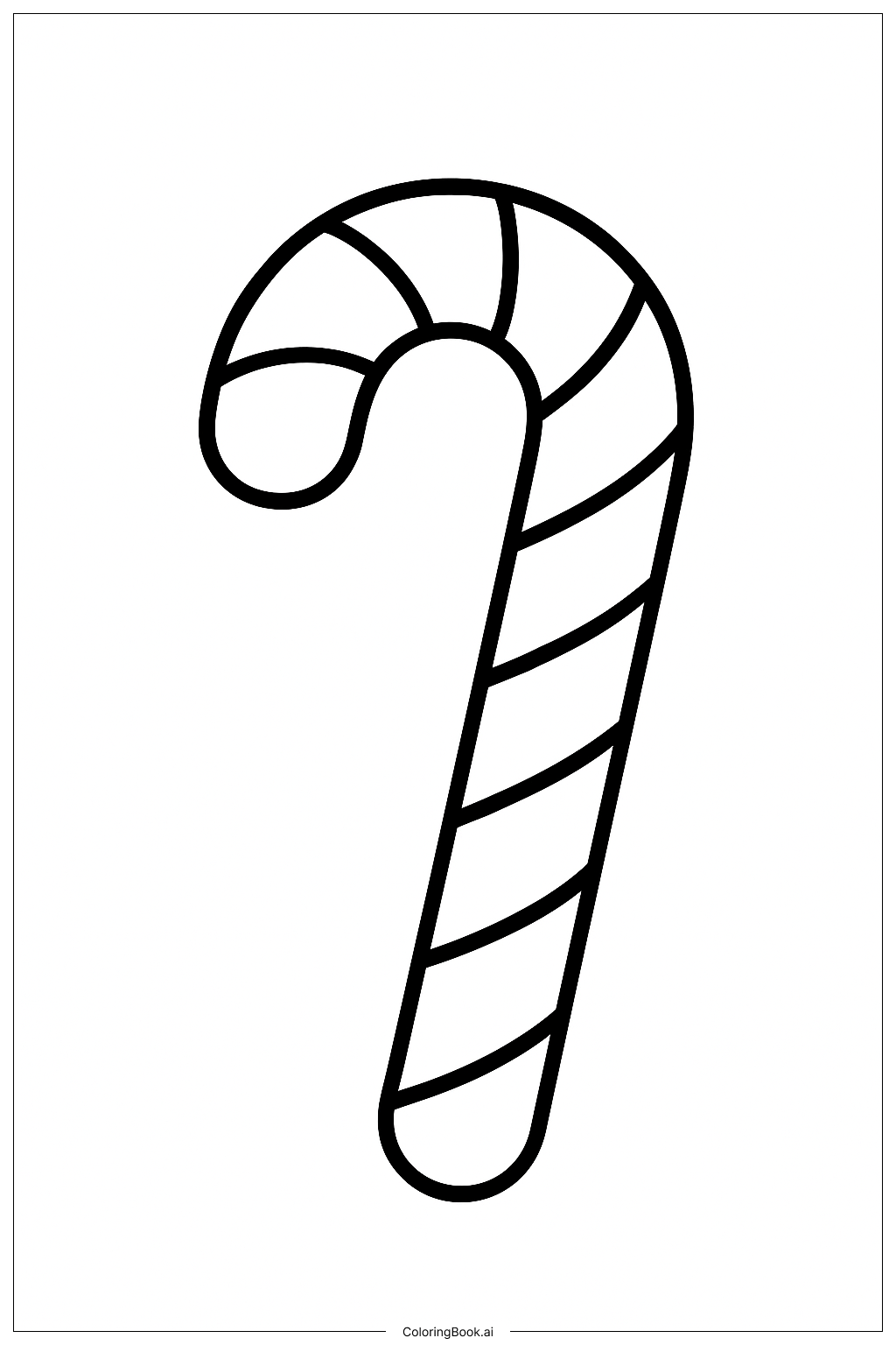  눈 오는 날 사탕 지팡이 색칠공부 페이지 