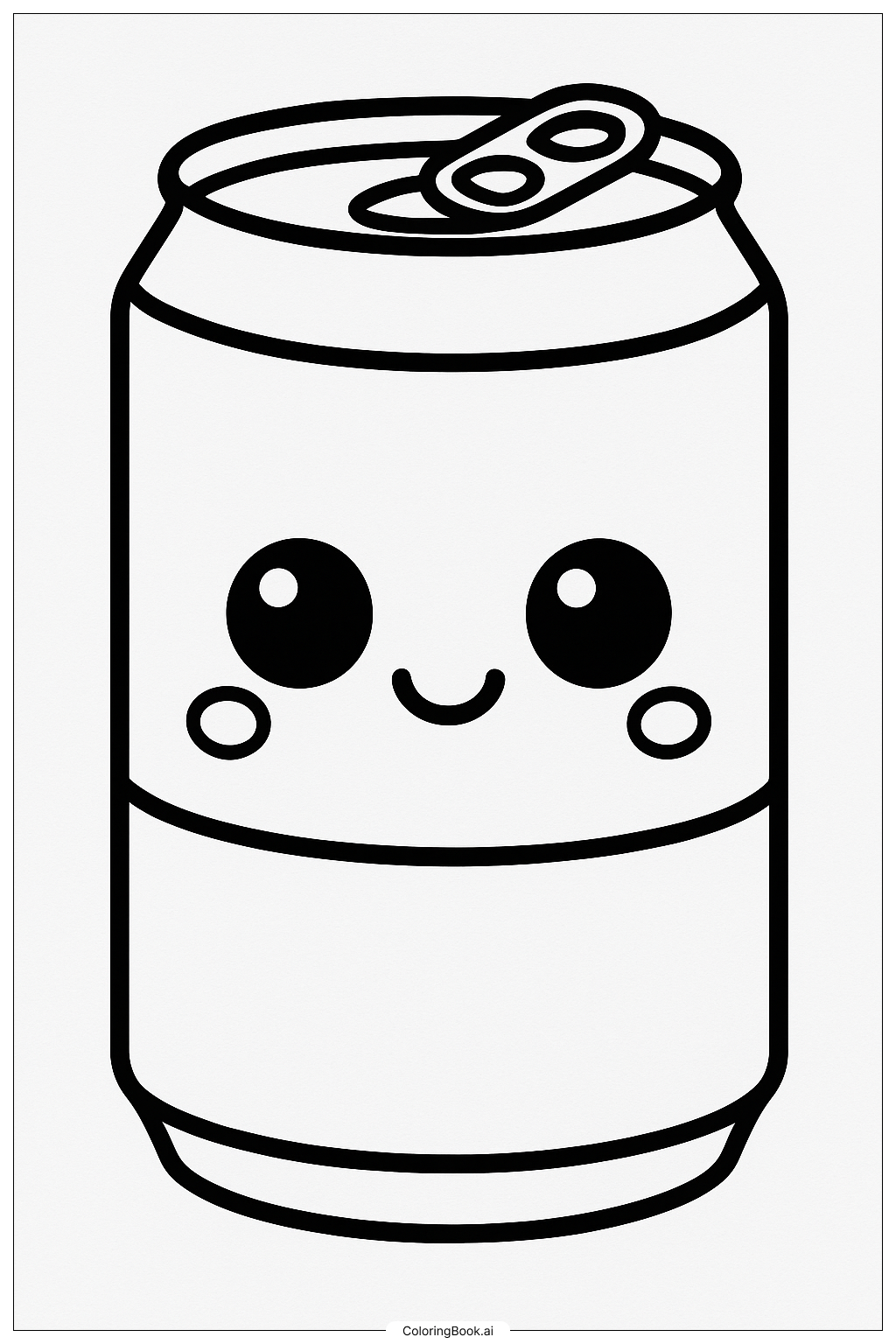  Cute Kawaii Soda Pop Coloring Page 