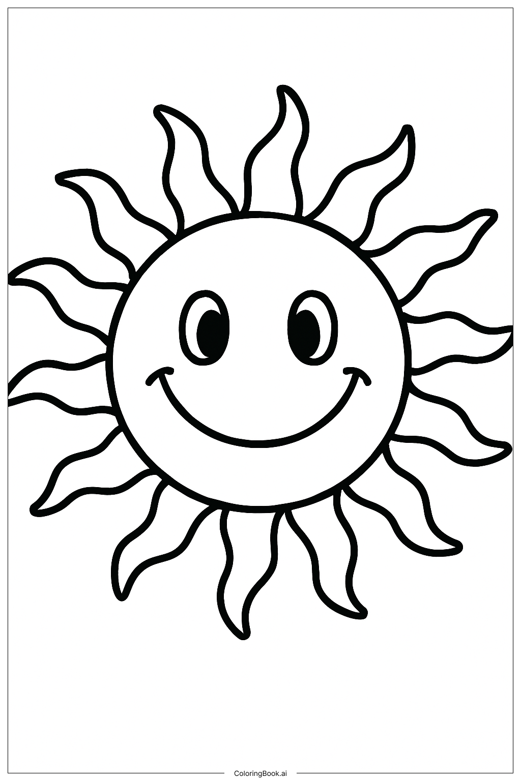  Trang tô màu Mặt Trời Cười Phiêu Lưu 