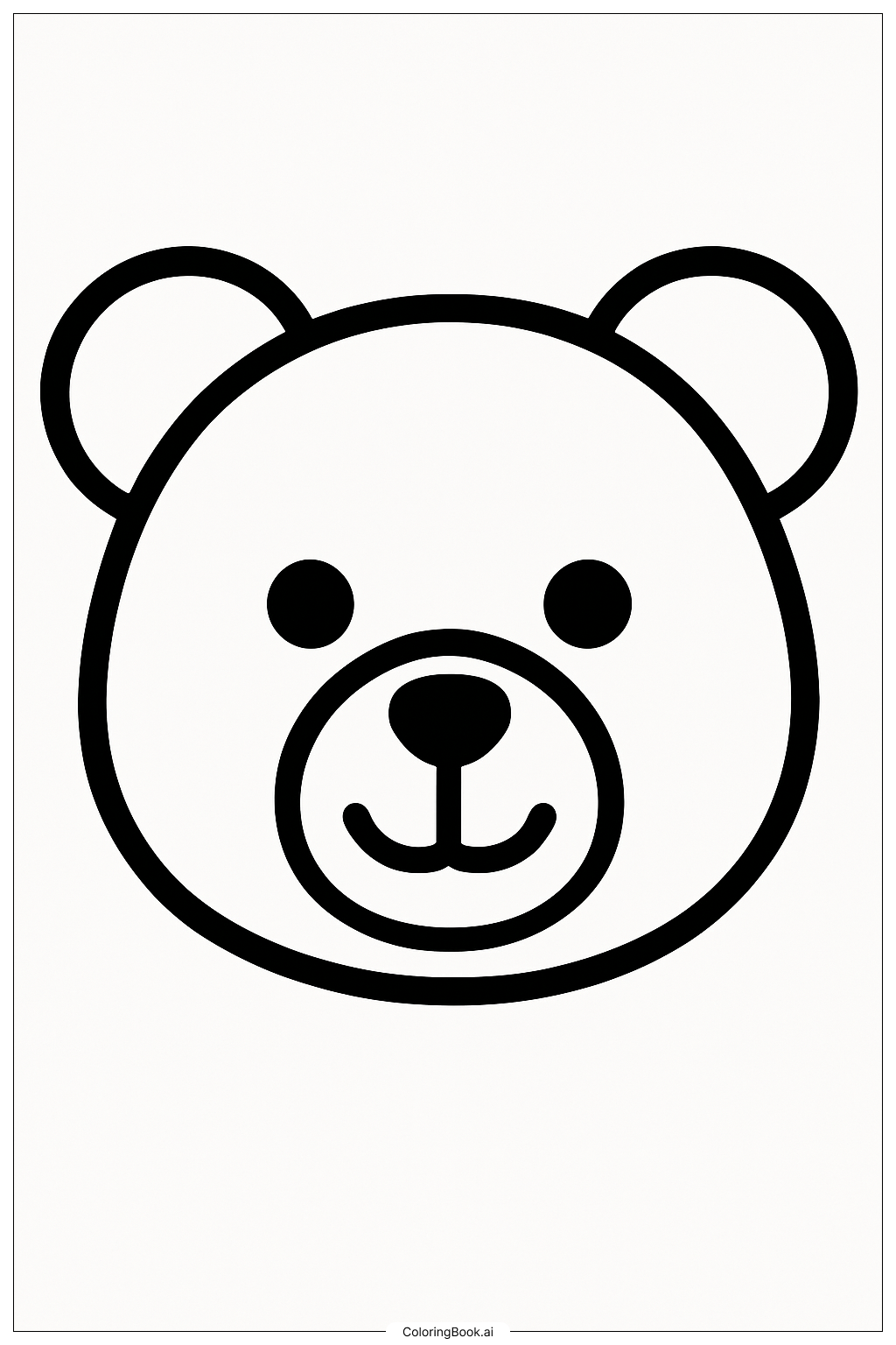 Easy Teddy Bear Face