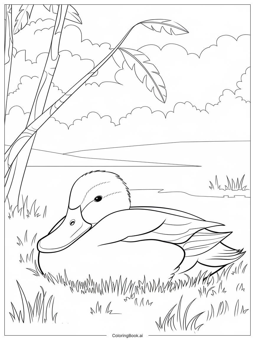  duck Coloring Page 