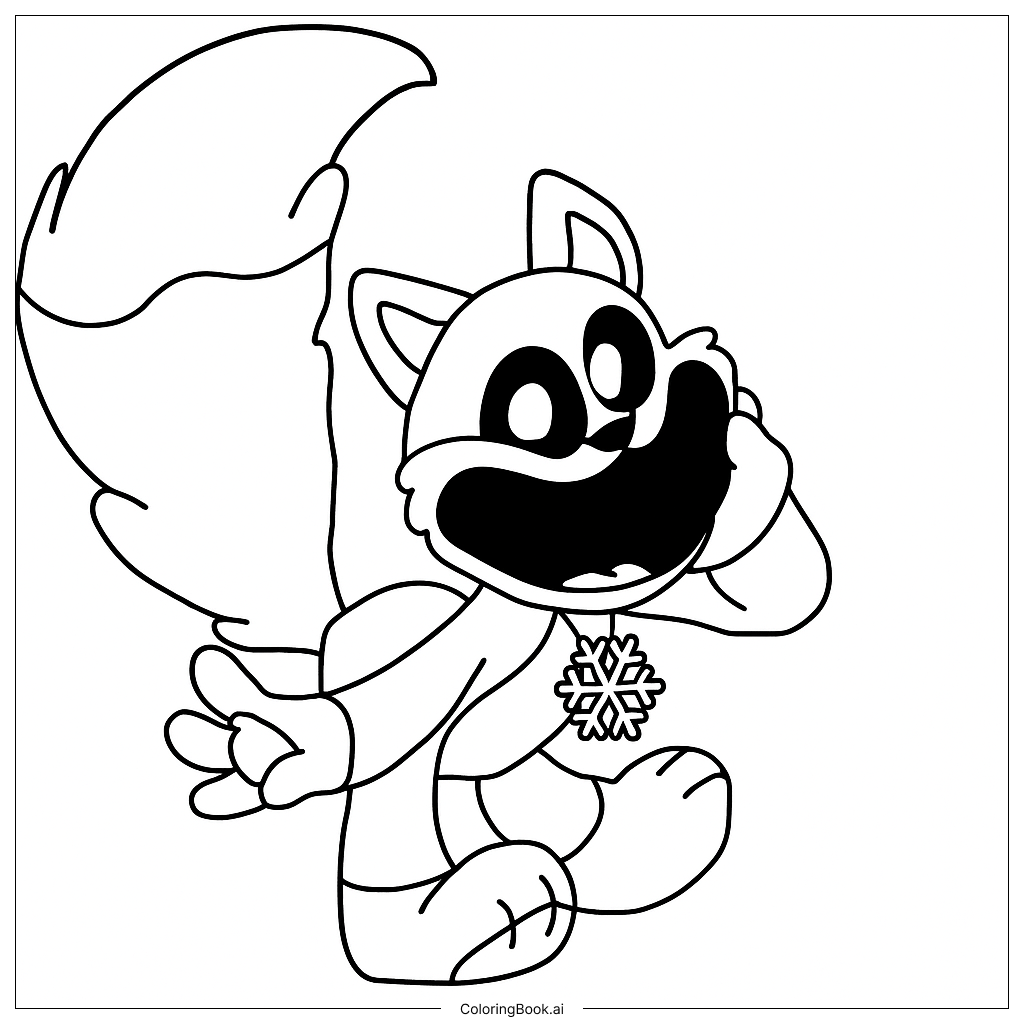 Página para colorir de FoxFlake