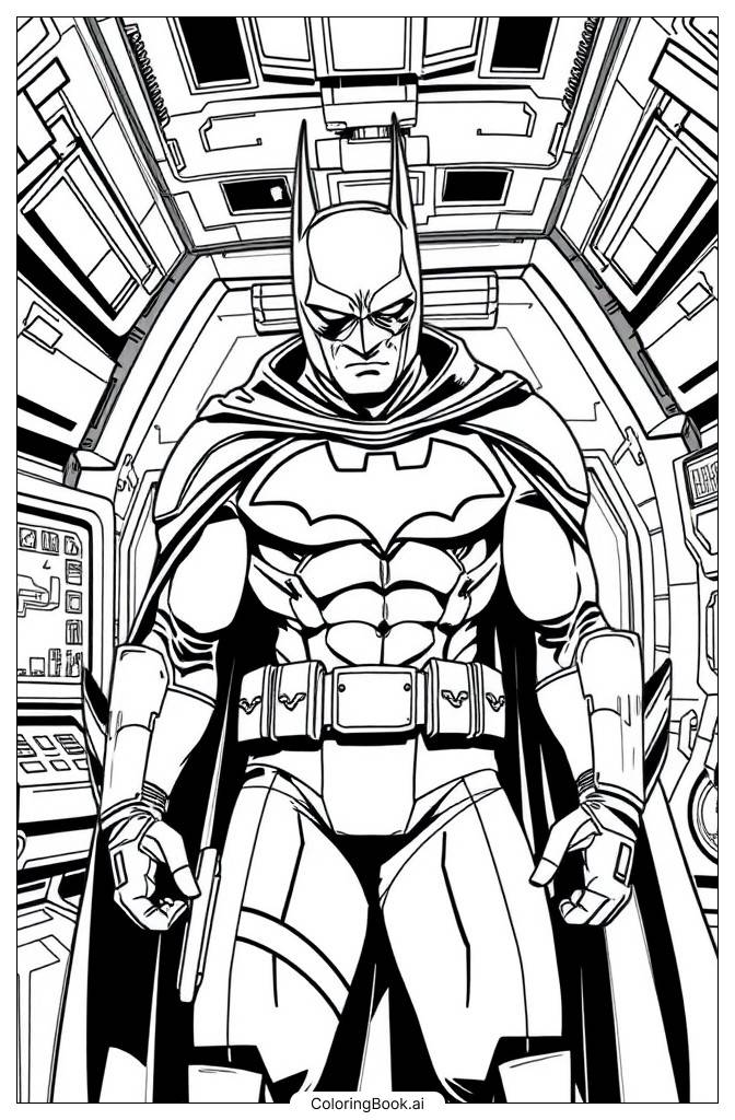  Page de coloriage Batman Parmi Nous 