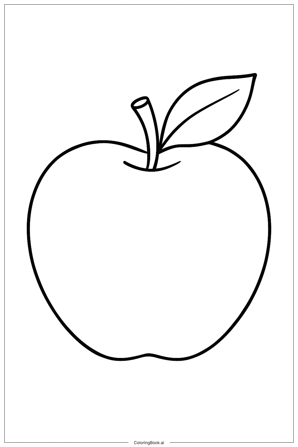  Page de coloriage Pomme de la Rentrée pour l’Enseignant 