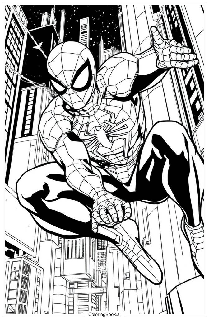  Spider-Man 2099 Coloring Page 