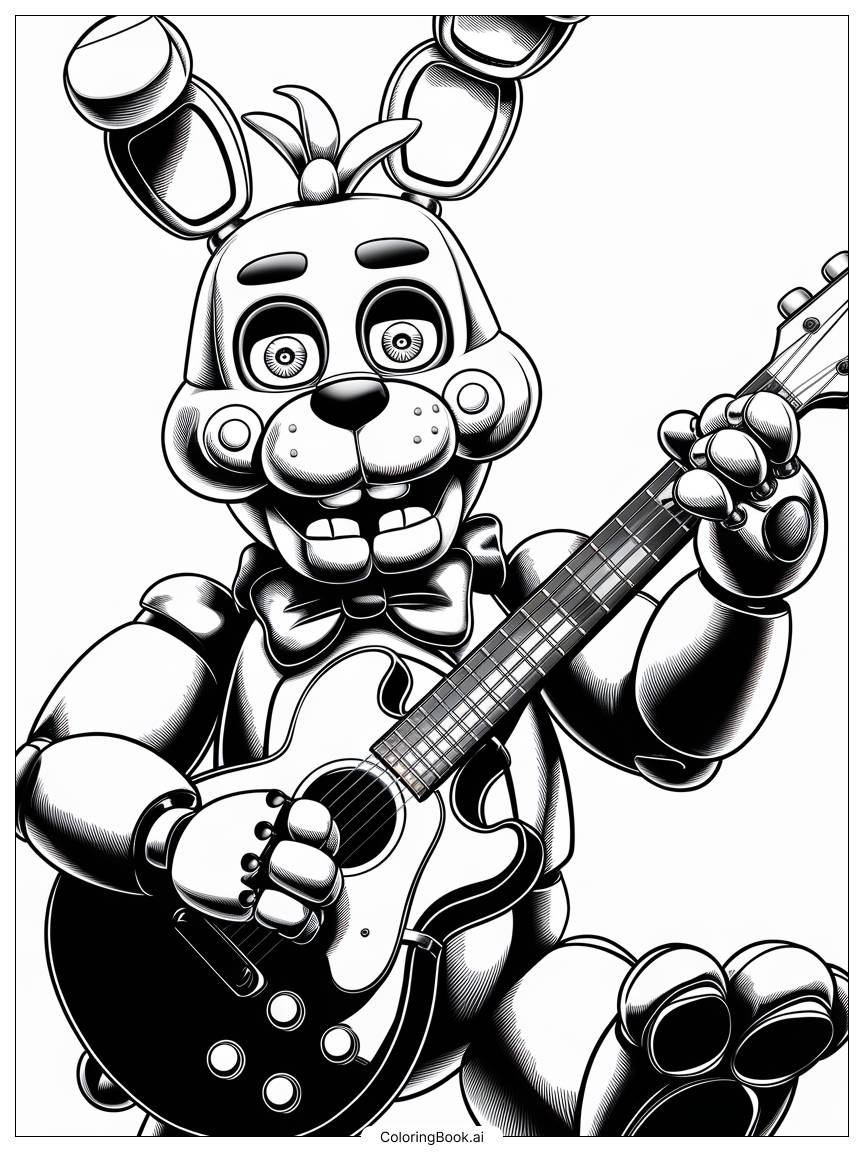  five nights at freddy mystery of the missing children Coloring Page 