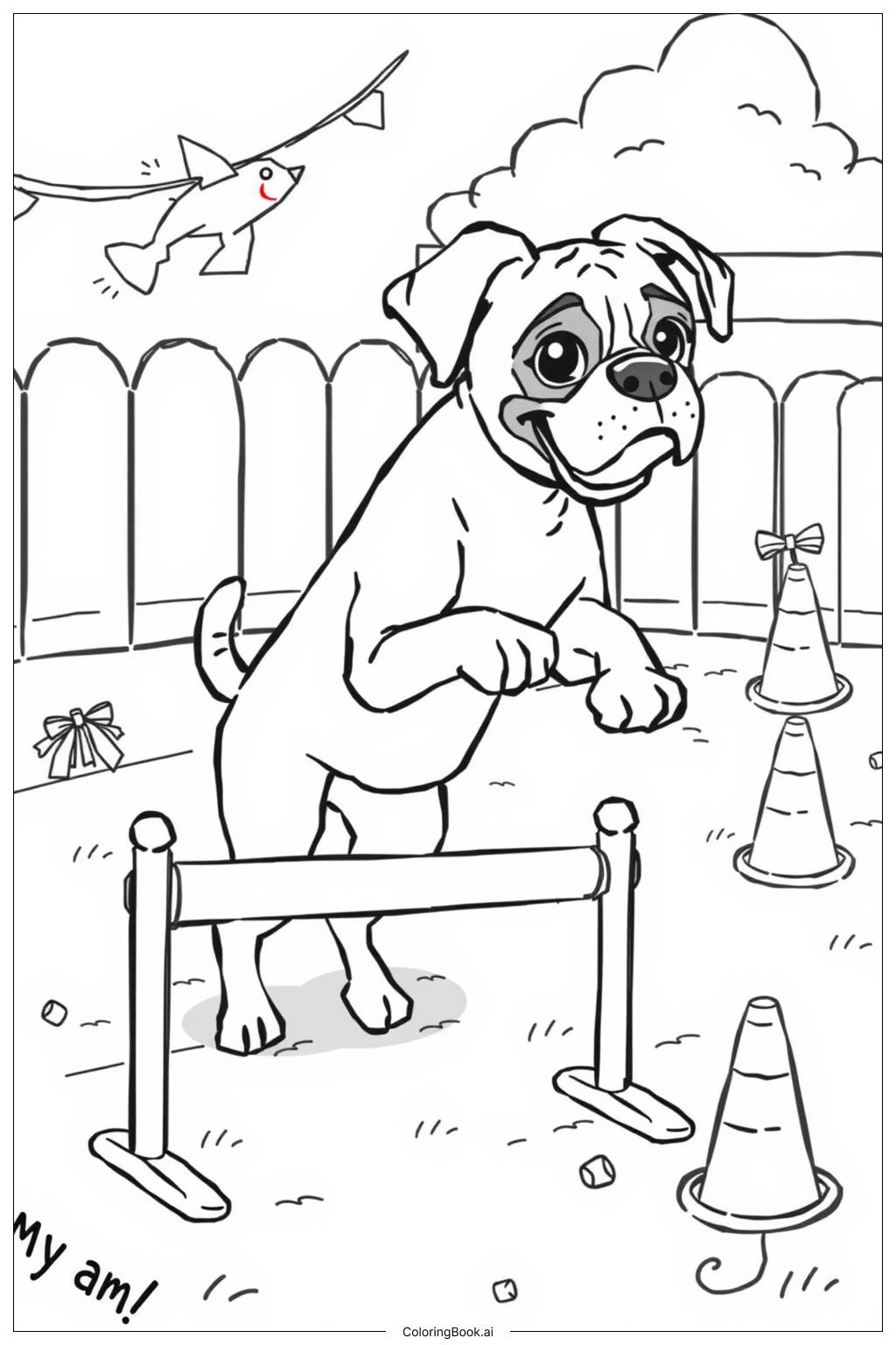  Police Dog Mission Coloring Page 