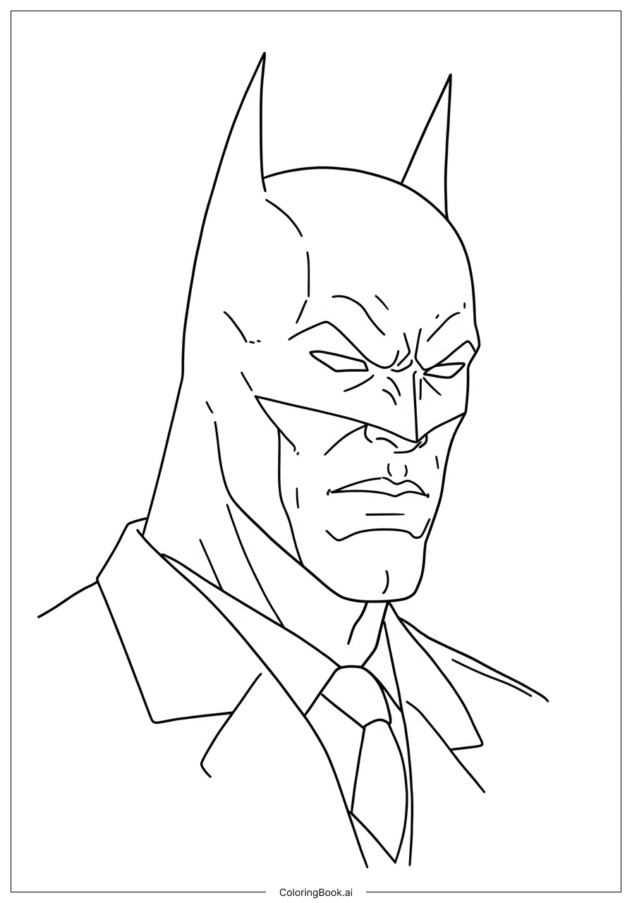  Batman Villains Group Portrait Coloring Page 