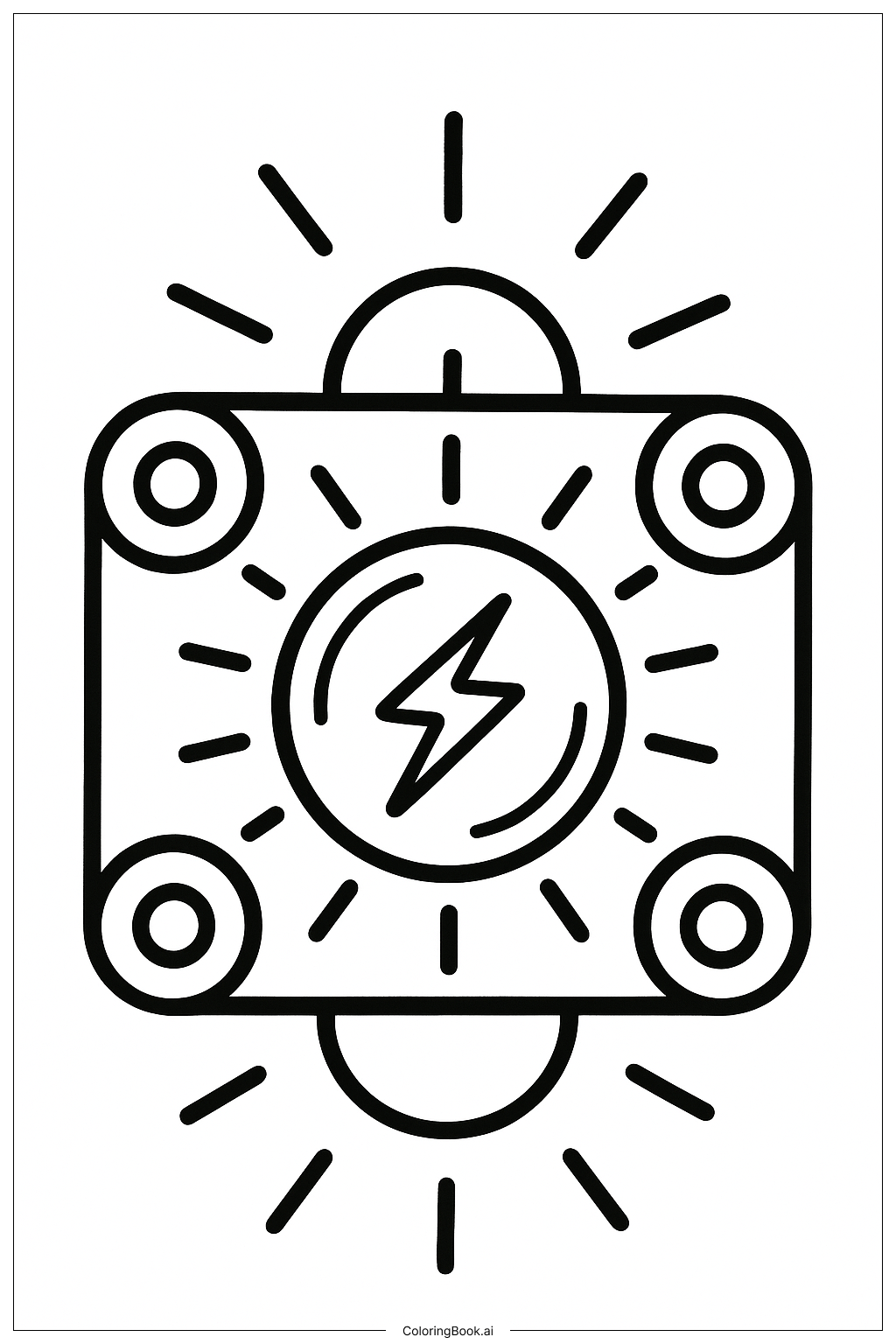  Poppy Playtime Power Core Energy Glow Coloring Page 