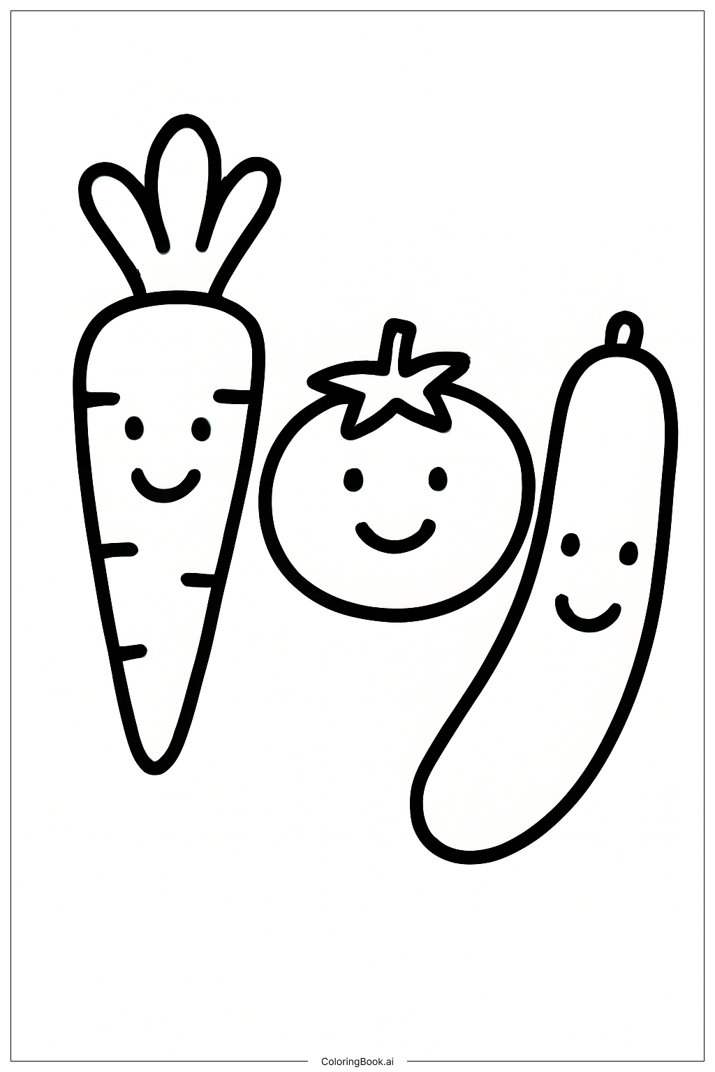  Página para colorir de Meu Primeiro Jardim de Legumes 