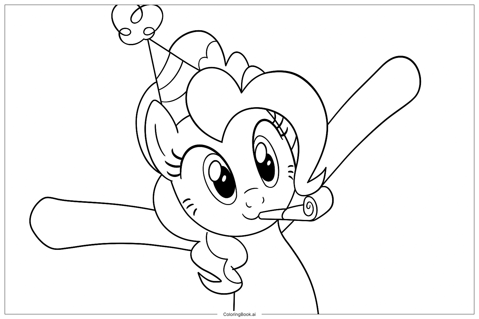  Trang tô màu Pinkie Pie Chi Tiết 