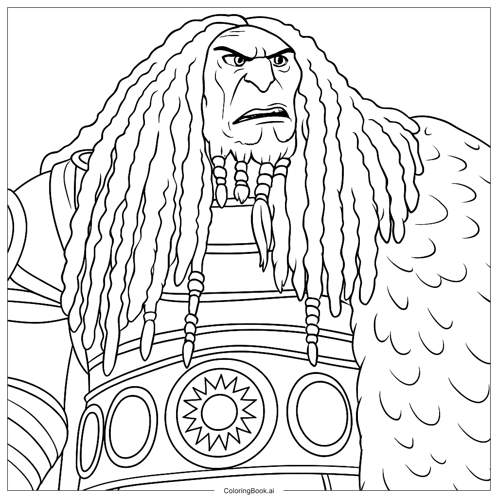  Page de coloriage Drago Bludvist 