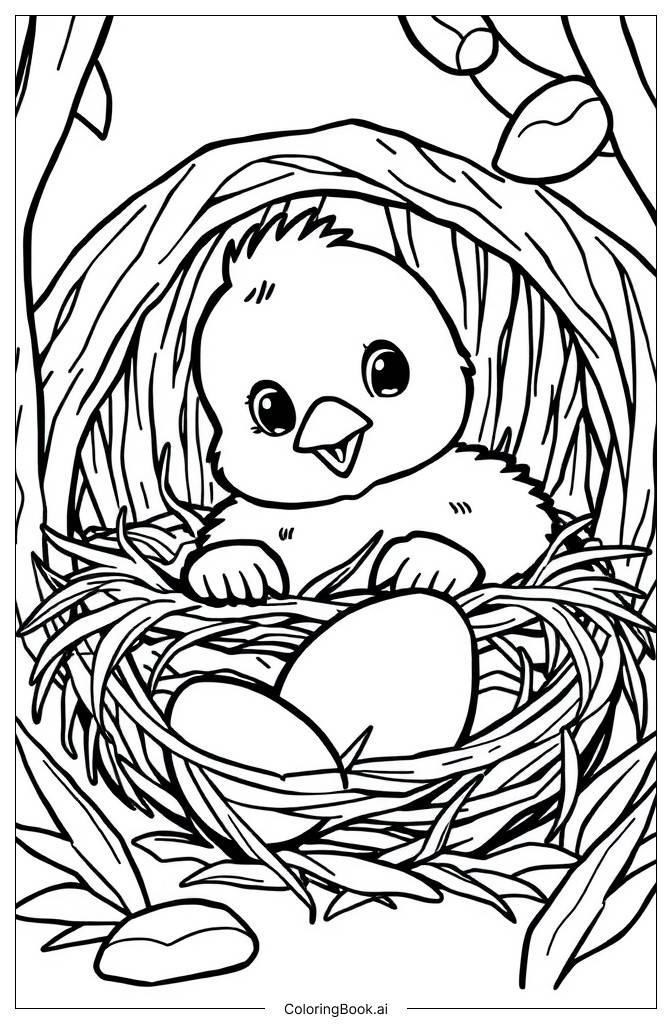  Baby Bird Coloring Page 