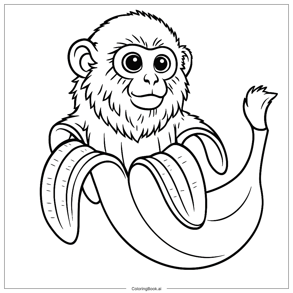  Makakini Bananini Coloring Page 