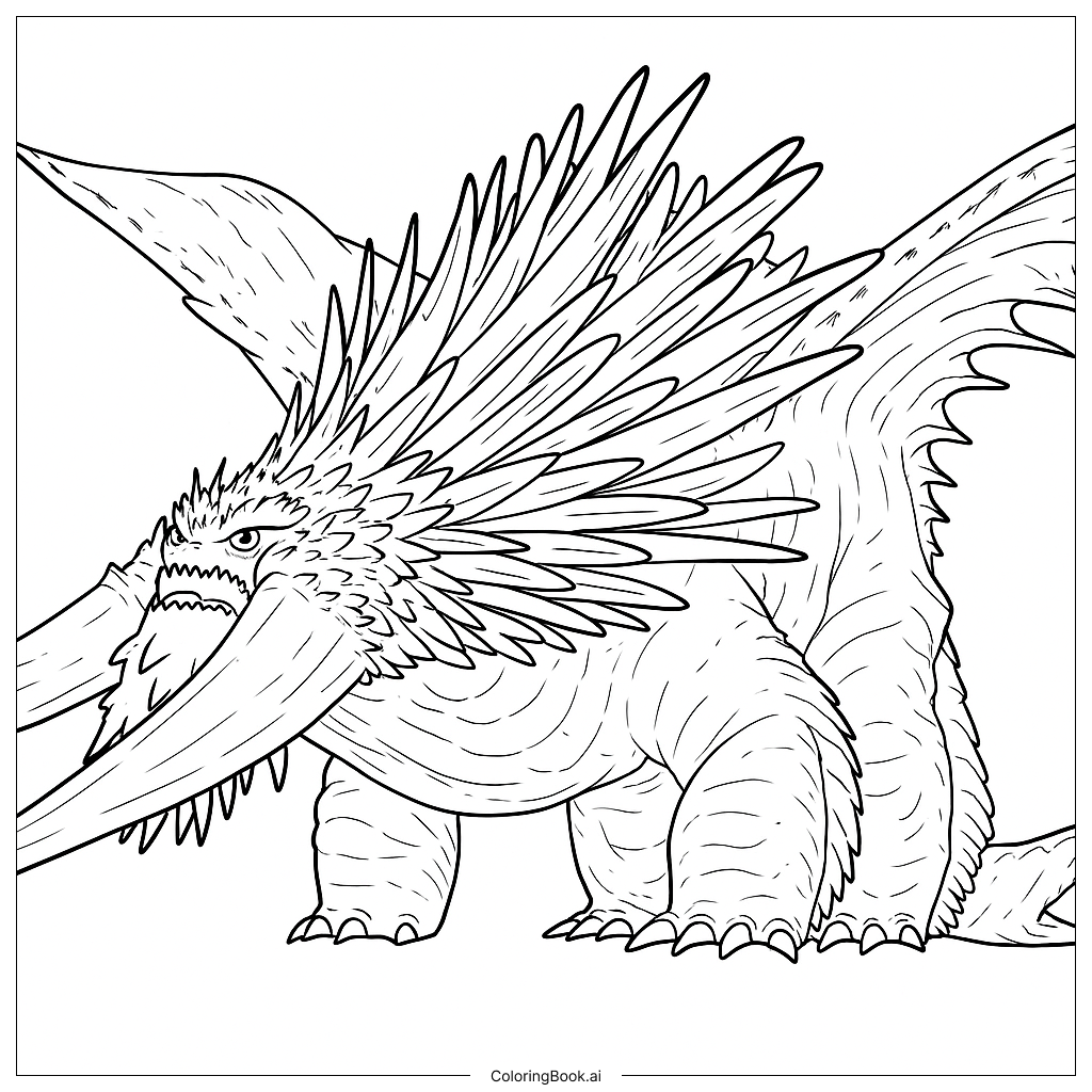Page de coloriage Bewilderbeast