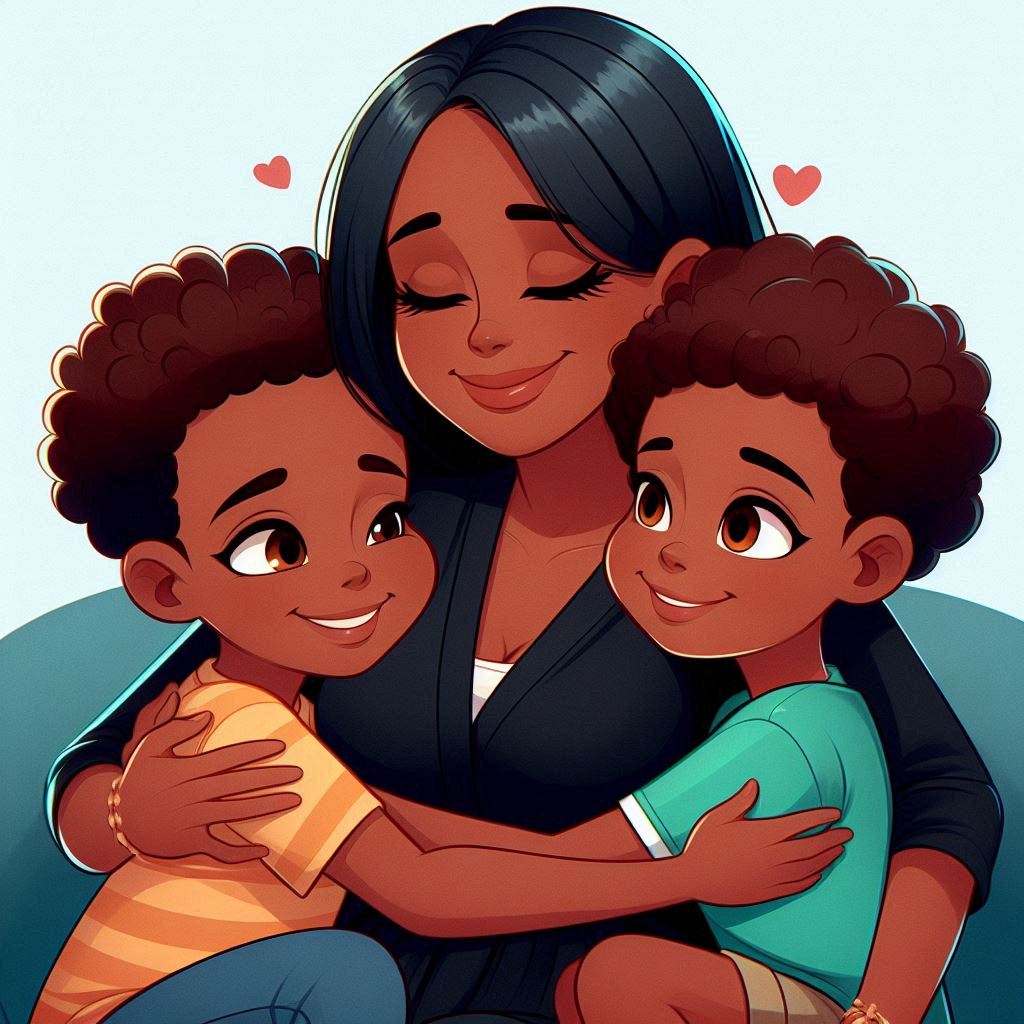 Um Abraço Aconchegante: Celebrando o Amor e a União Familiar
