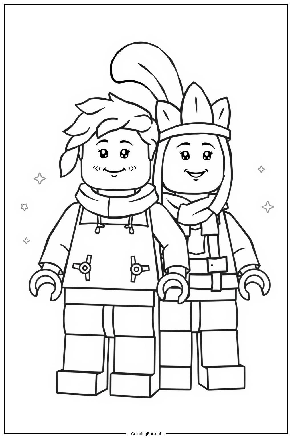  Lego Deep Sea Exploration with Submarine Coloring Page 