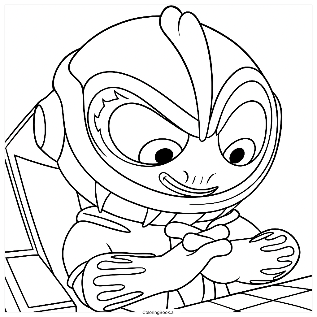Página para colorir de Gloopet II