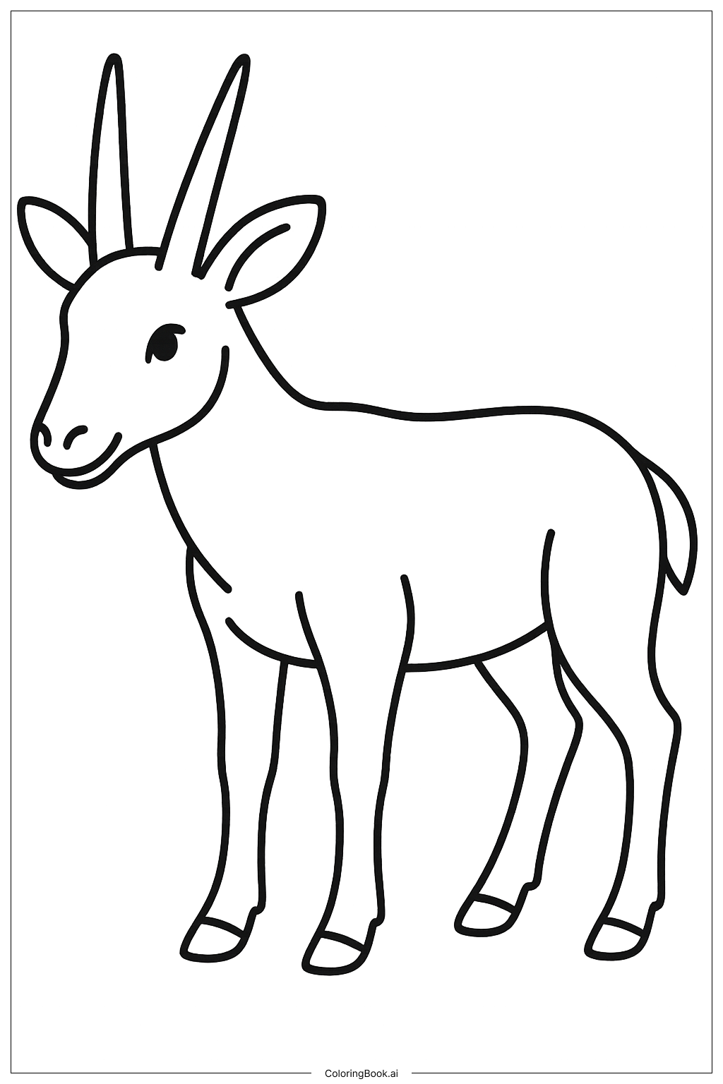 Page de coloriage Le Doux Saola