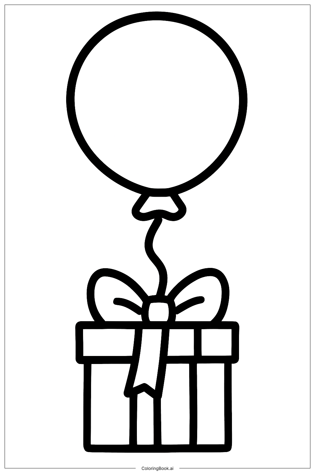  Ein schwebendes Animal Crossing Ballongeschenk Ausmalseite 