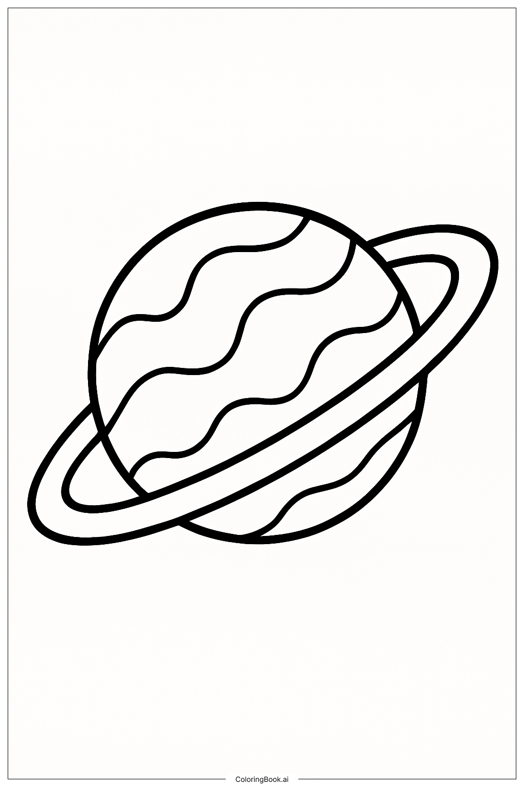  Trang tô màu Một Hành Tinh ảo Diệu Có Vành Đai 