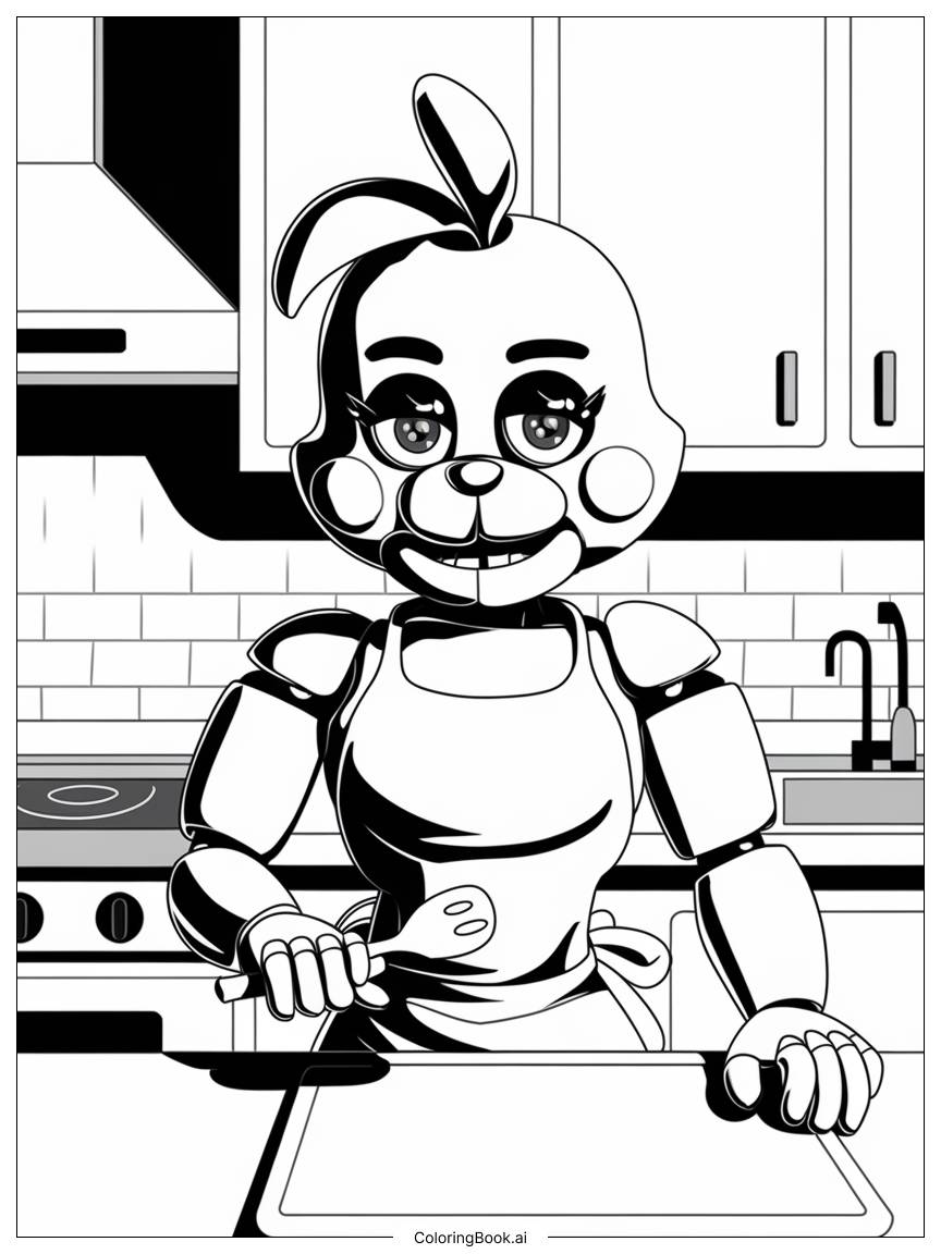  Unwithered nightmare animatronics Coloring Page 