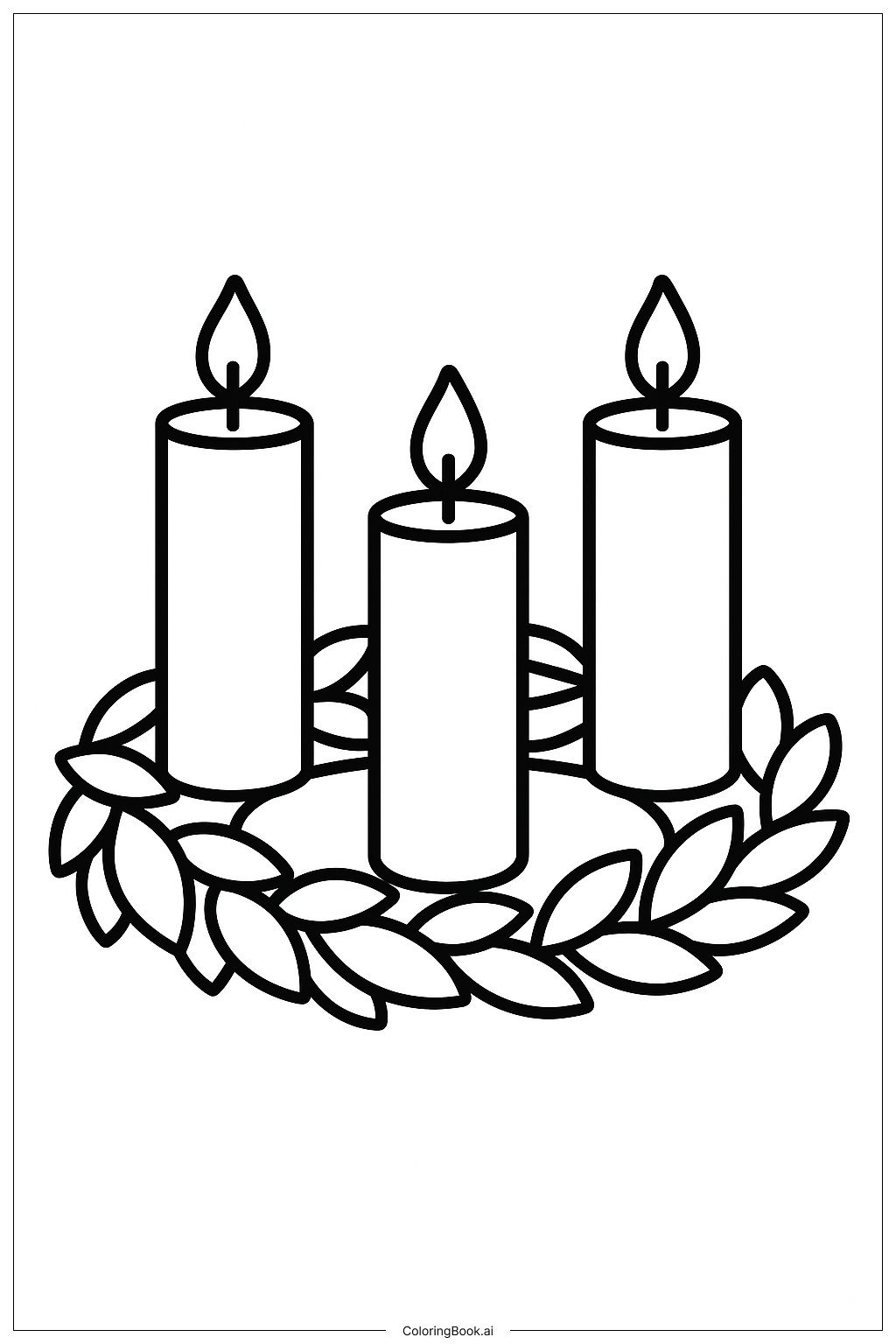 Simple Advent Wreath Design