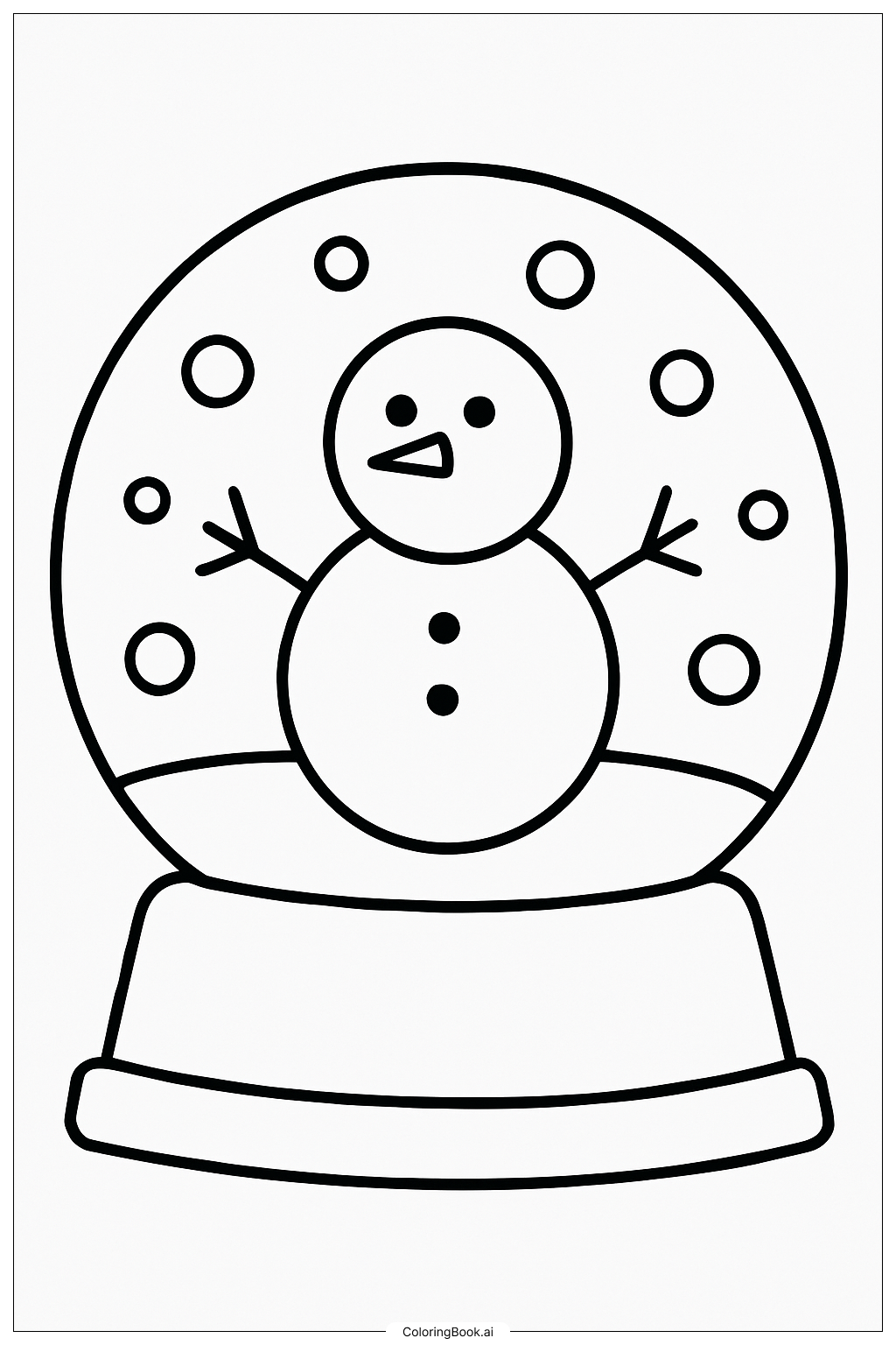 シンプルなスノーグローブ