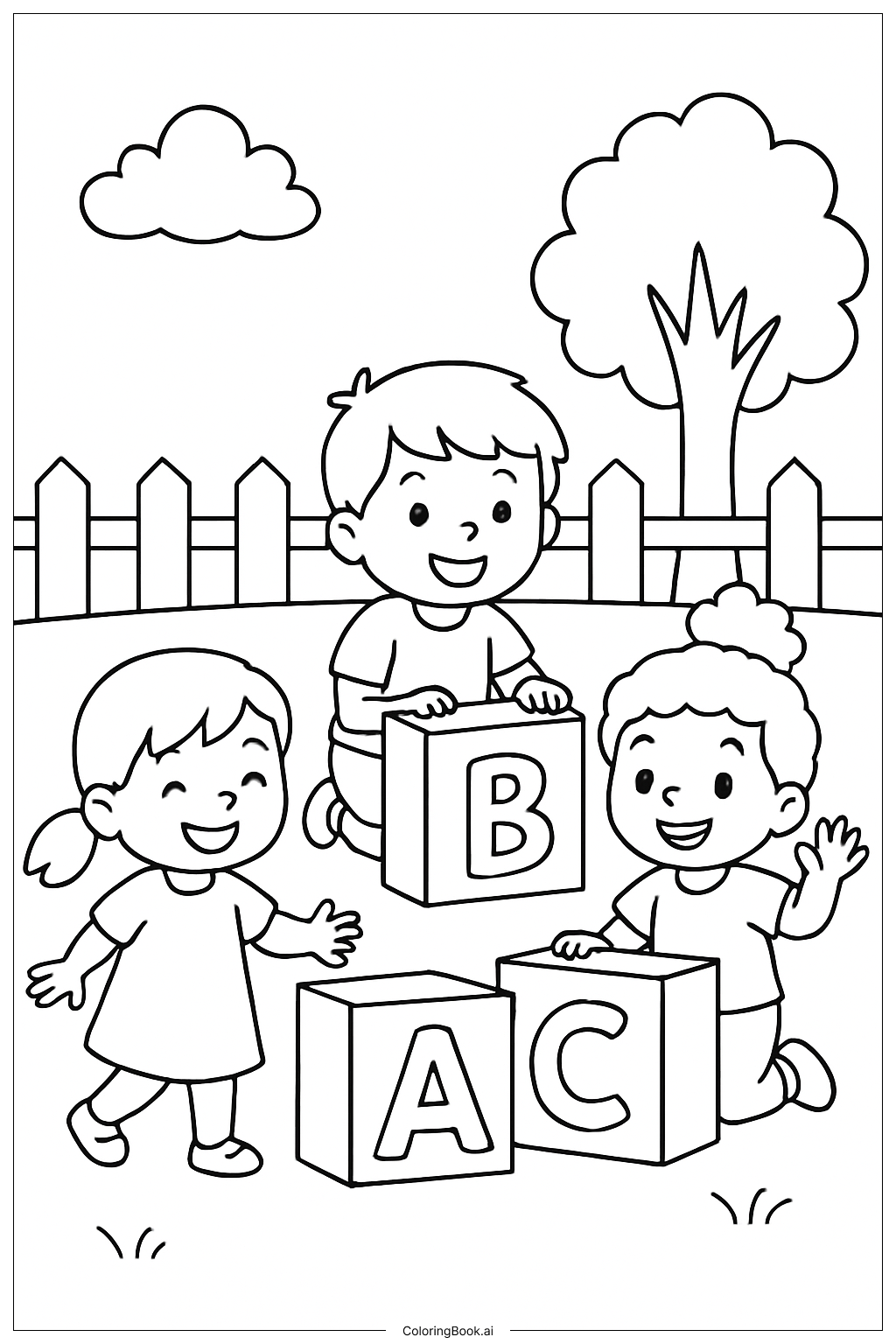 Juego en el patio trasero ABC