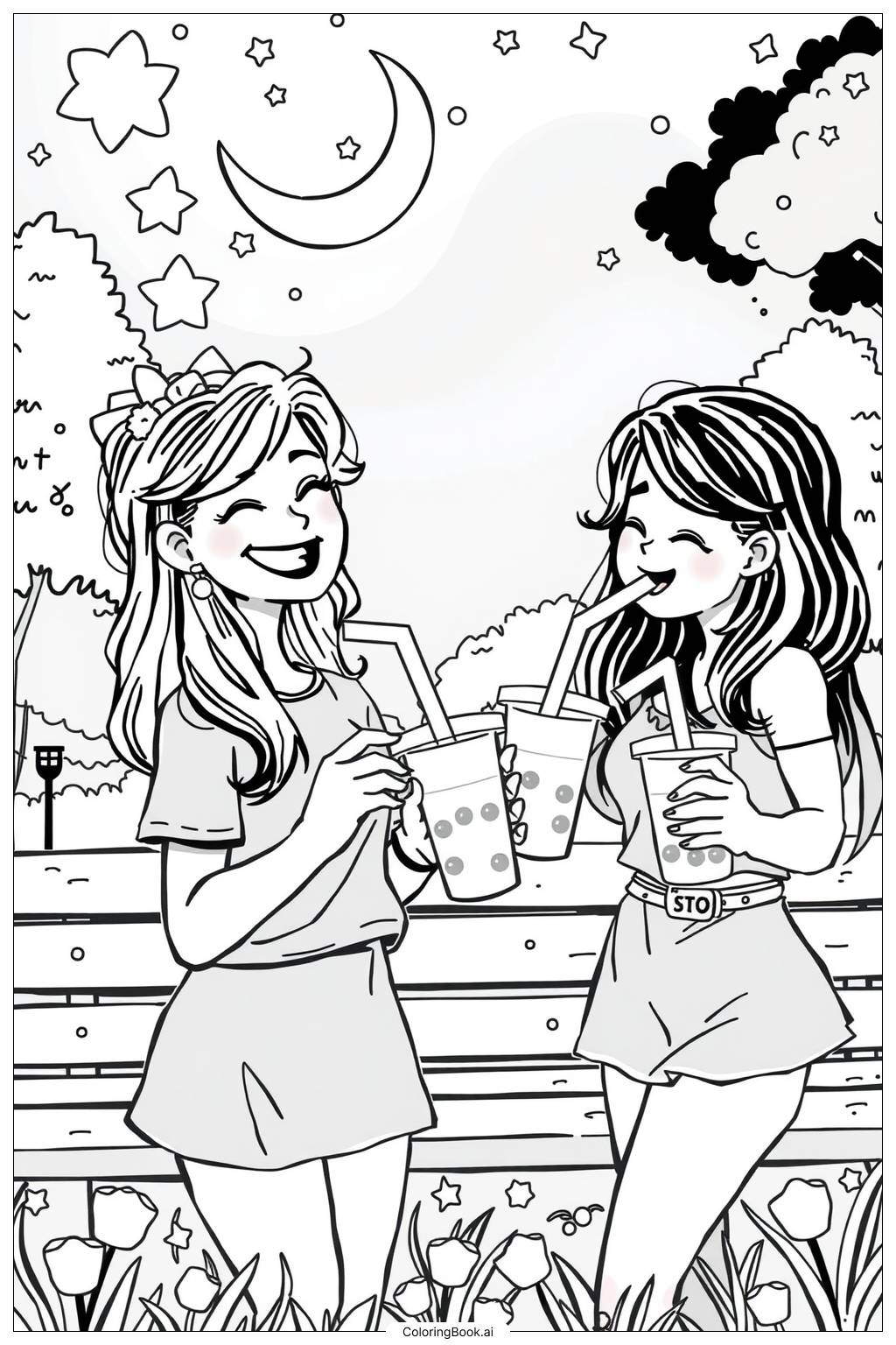  Boba Night Out-2 Coloring Page 