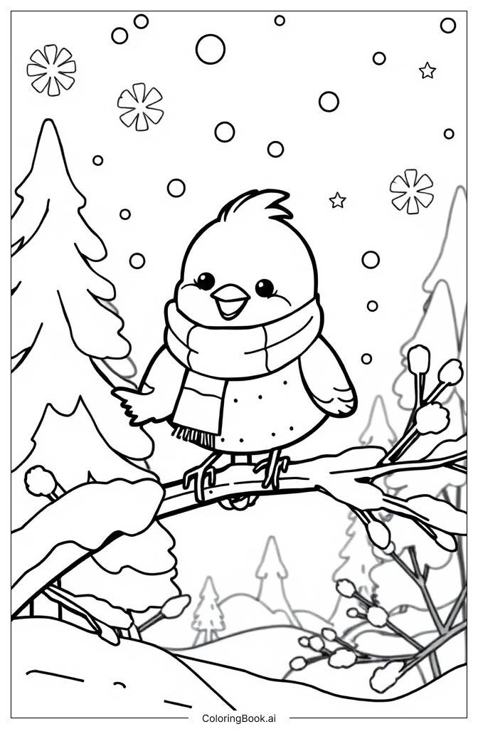  Page de coloriage oiseau 