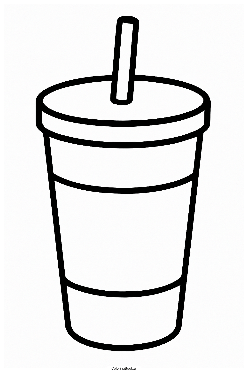 My Preppy Water Tumbler Coloring Page