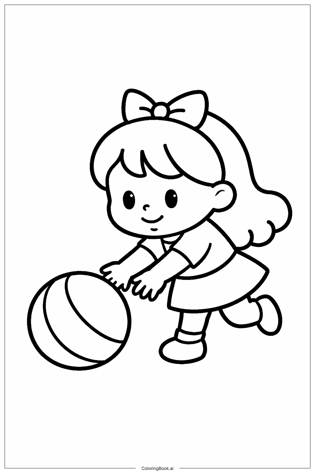 Alice im Wunderland spielt Ball