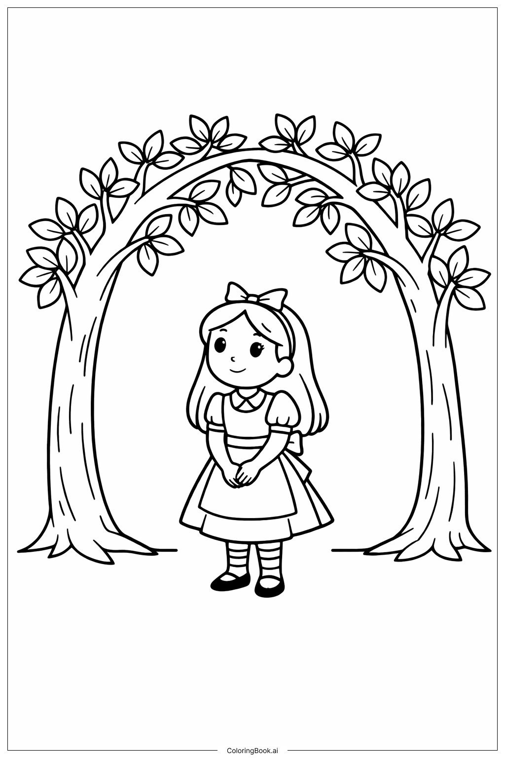  Trang tô màu Alice Ở Xứ Sở Thần Tiên 