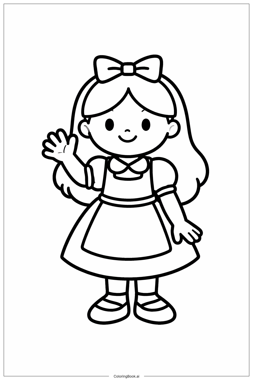 愛麗絲夢遊仙境揮手