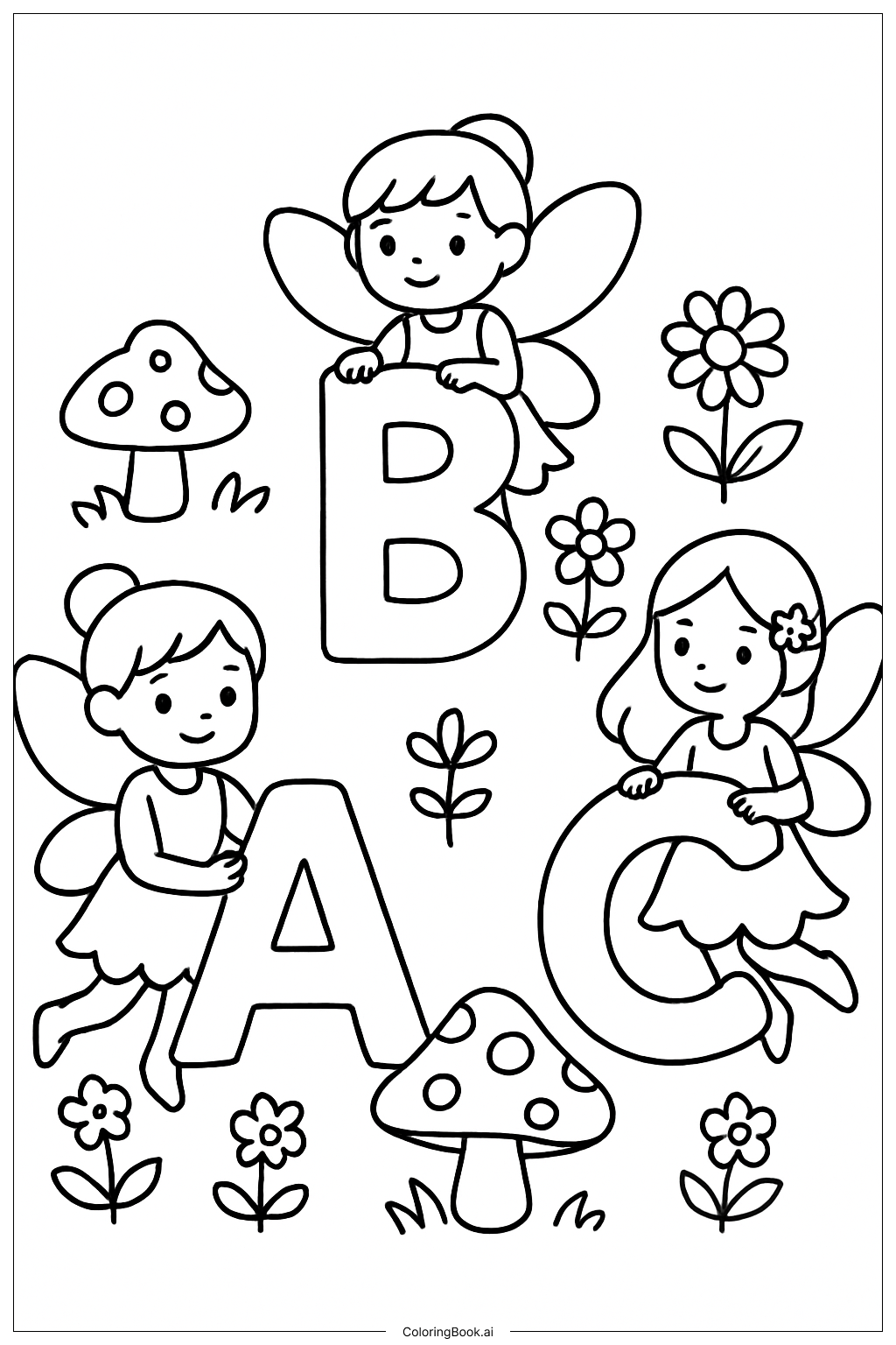 Alphabet Buchstaben Feengarten